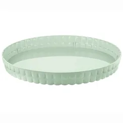 Поднос сервировочный tiffany, D35,6 см, зеленый