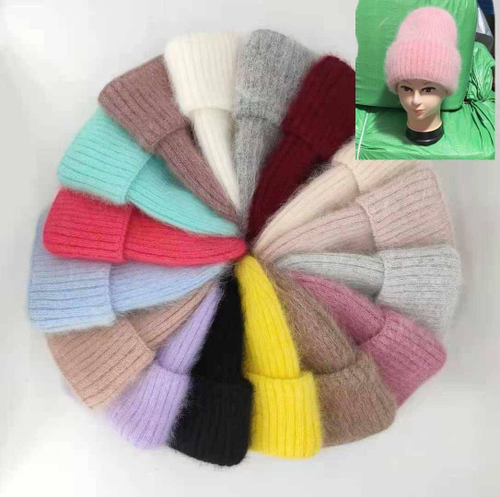 Вязаные шапки из ангоры