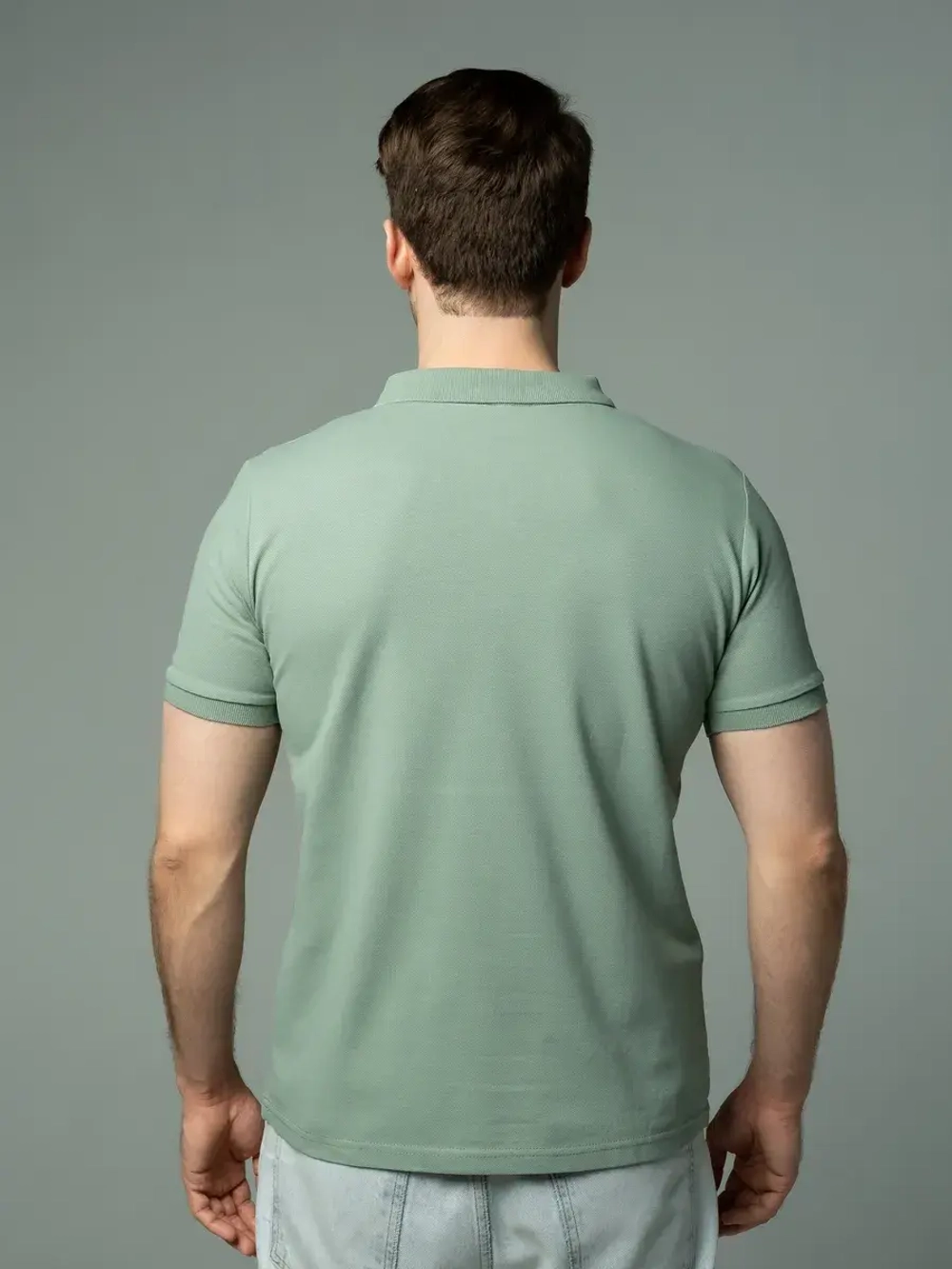 Футболка поло с коротким рукавом хлопок