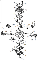 Карбюратор нового образца для мотокосы FS 120, FS 250, Farmertec PJFS25001 (STIHL 4134 120 0622)