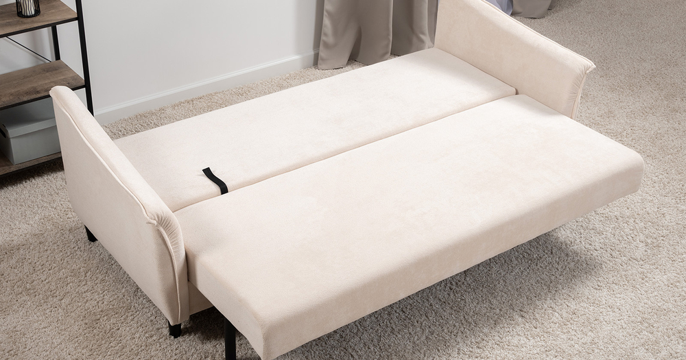 Берта диван-кровать (молочный)