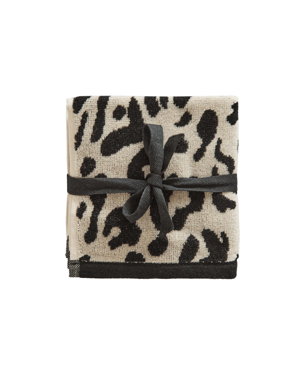 Zara Home Полотенце для лица и рук из хлопка, чёрный, 30x30 см (3 шт.)
