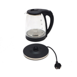 Электрочайник DOMO SML1802, 2л, 2000Вт, черный/Blue, Колба: стекло, Корпус: пластик (SML1802GL)