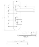 Ручки на планке Apecs HP-72.1303-INOX