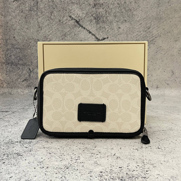 Сумка Coach NY white/black