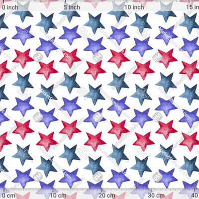 Синие, фиолетовые, розовые акварельные звезды на белом by tata_kutischeva 441 DPI