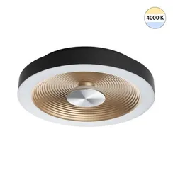7753/18L MITRA LED SN 093 Светильник пластик/белый/черный/золотой LED 18Вт 4000K D320 IP54 QUANTUM