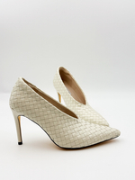 Туфли из плетеной кожи BARBARA MILK