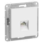ATLASDESIGN РОЗЕТКА компьютерная RJ45, кат. 5Е, механизм, БЕЛЫЙ ATN000183