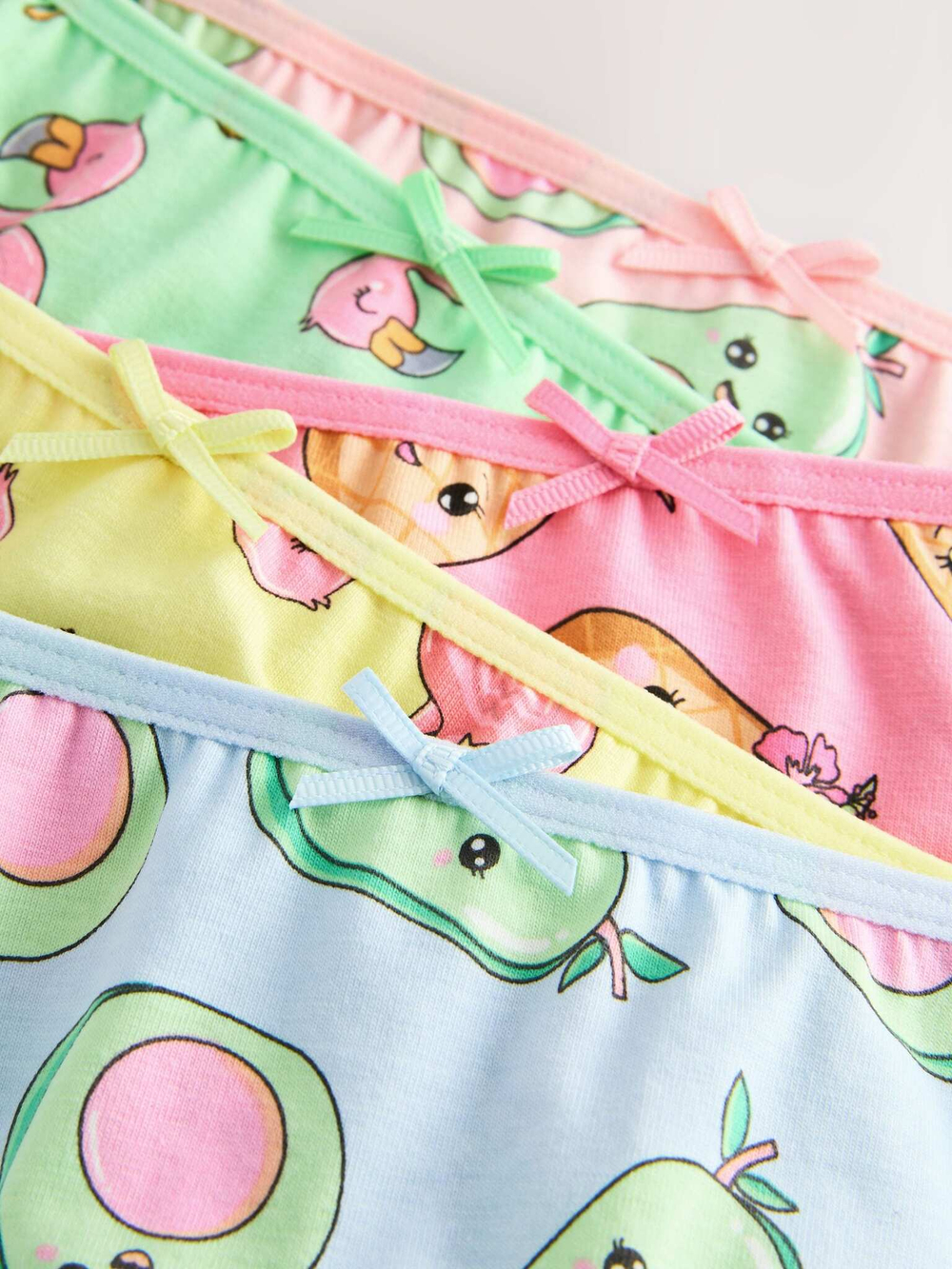 Трусы для девочки Next AA7-135, 5 шт., Розовый, Голубой, Желтый