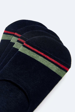 ZARA 4 УПАКОВКИ НОСКОВ БЕЗ ПОКАЗА, ТЕМНО-СИНИЙ