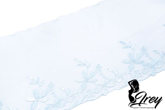 05-113 Вышивка на неэл. сетке 22 см, голубой