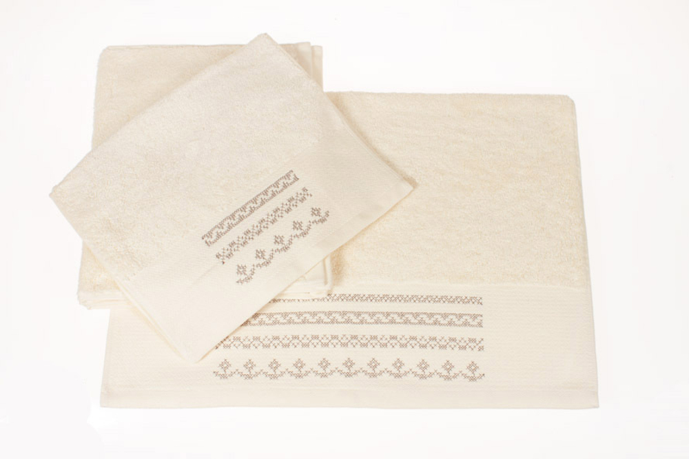 Полотенце 30x50 Devilla Орнамент экрю