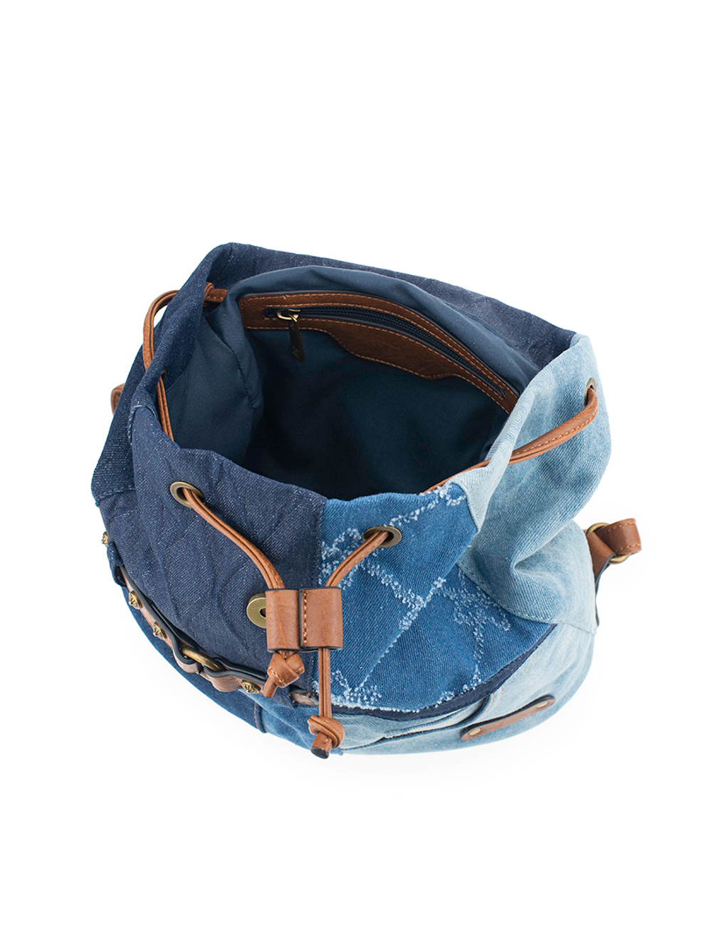 25035/42 Рюкзак жен., иск.кожа + текстиль