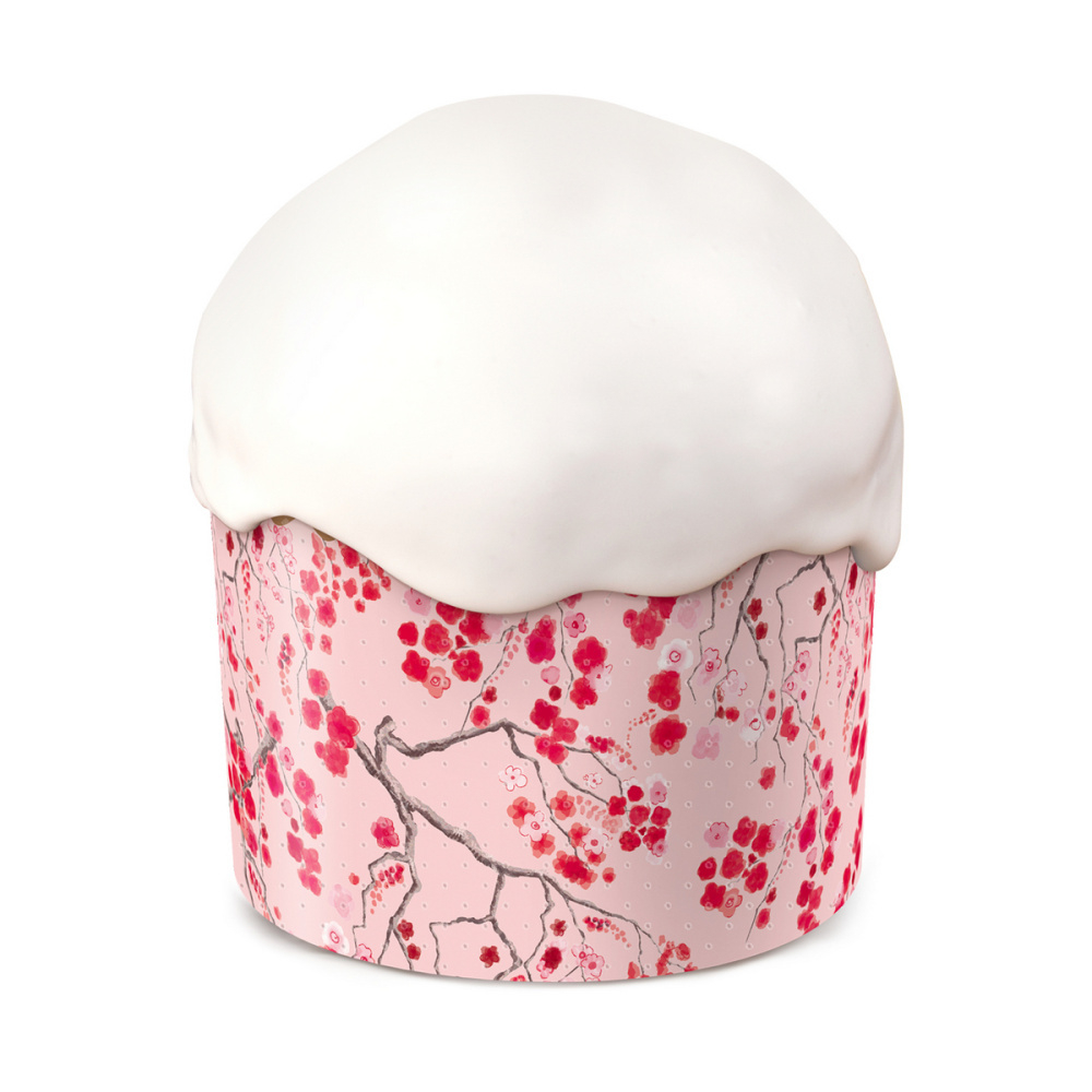 Форма бумажная для кулича d110*h85 мм САКУРА (300-350 гр.)