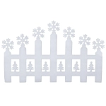 Украшение новогоднее «Забор с весёлыми снежинками» 55*35 см
