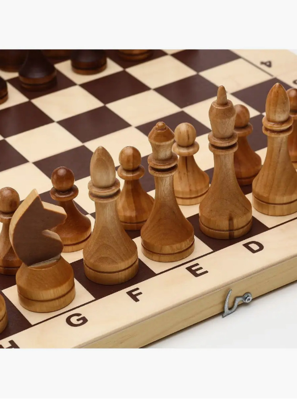 Шахматы гроссмейстерские 43х43 см, король h-10,6 см