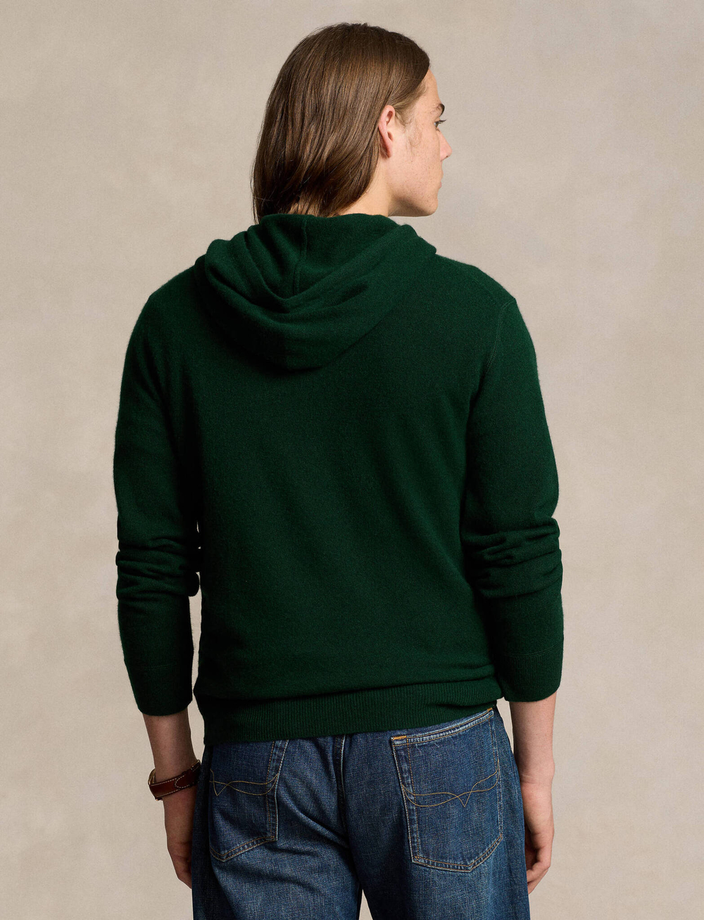 Хлопковая Худи POLO RALPH LAUREN - темно-зеленый(710946003)