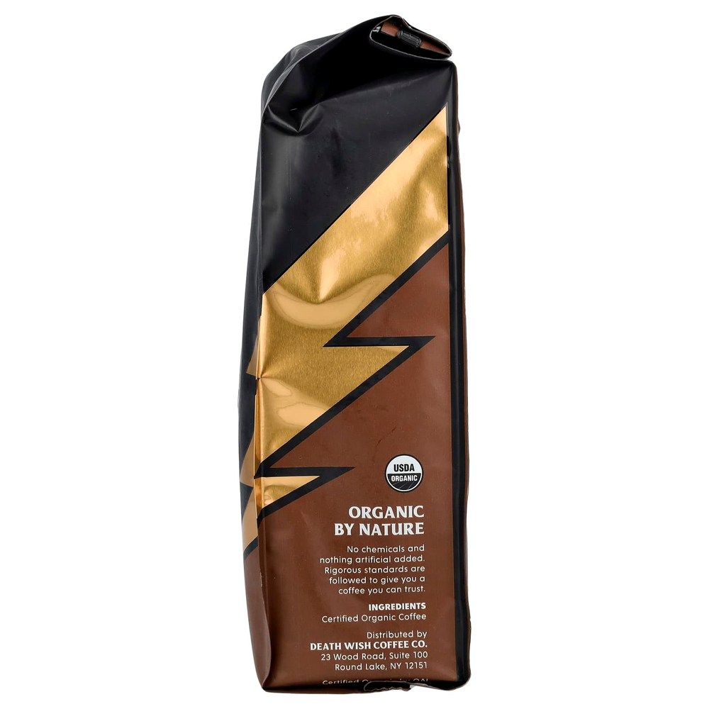 Death Wish Coffee, молотый, средняя обжарка, 454 г (16 унций)