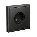 Розетка ArtGallery 16А с заземл. защ. шторки механизм базальт SE GAL001445
