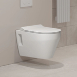 Унитаз подвесной "Бари" ЖС  безободковый сиденье дюропласт КЕРАМИН