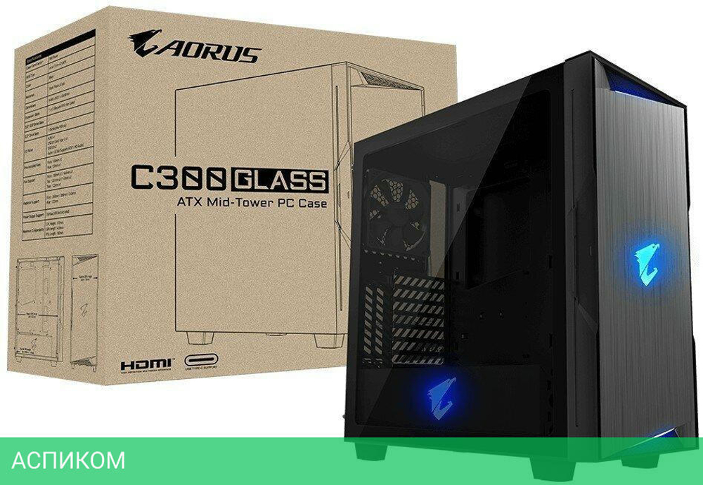 Корпус GigaByte AORUS С300 GB-AC300G (9BAC300G-00-10)