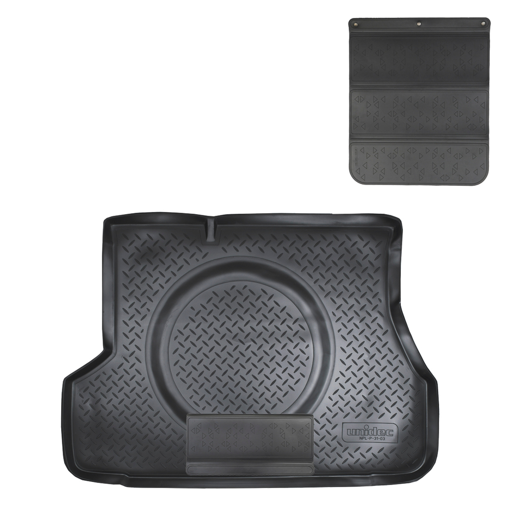 Коврик в багажник Norplast/Unidec для Hyundai Accent в кузове LC (2000-), Черный, арт.NPL-P-31-03-APP
