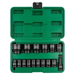 Набор головок ударных глубоких 16пр. 1/2"12pt Forsland-4177-5MPB