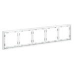 Рамка пластиковая VOLTUM S70 на 5 постов, (белый матовый)