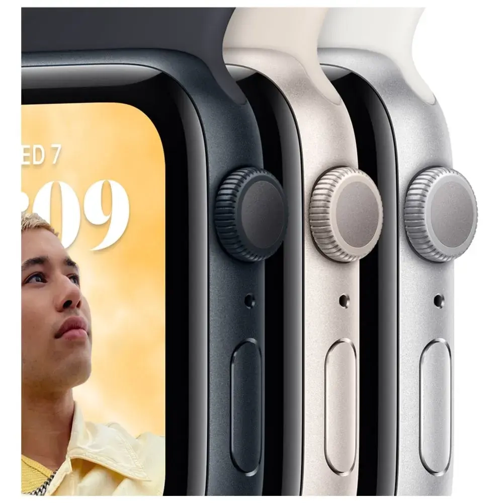 Apple Watch SE Gen 2 40mm (GPS) Starlight Aluminum Case with Starlight Sport Band (S/M) (MNT33/MR9U3)