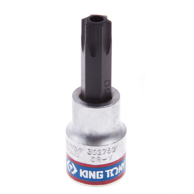 KING TONY (302750) Насадка (бита) торцевая 3/8", L = 50 мм, TORX с отверстием, T50