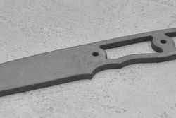 Заготовка для ножа, сталь K110 3,9мм. Модель "Алекс" с клинком 110мм, ТО 60-61HRC