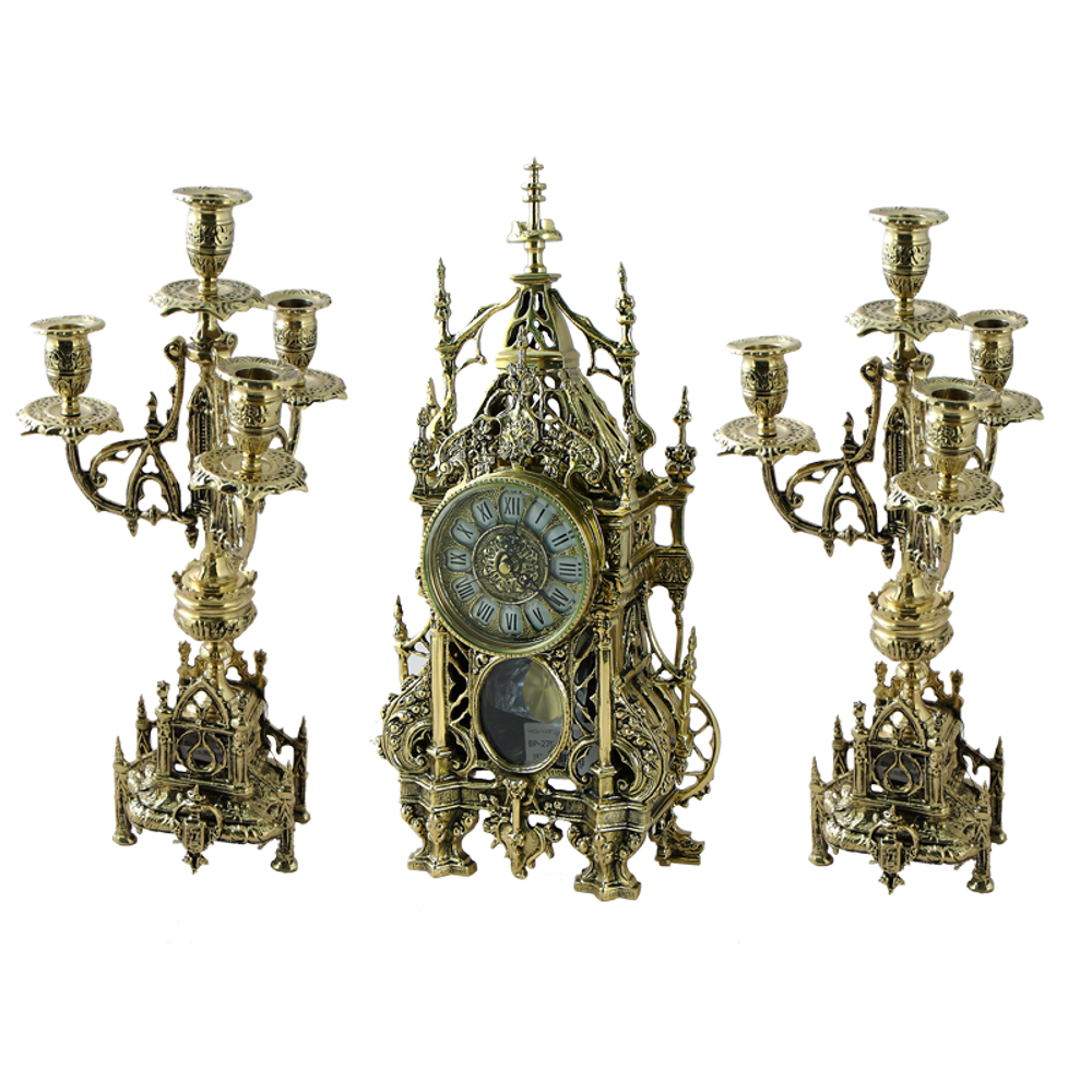 Bello De Bronze Канделябр Кафедрал 4 рожковый, золото