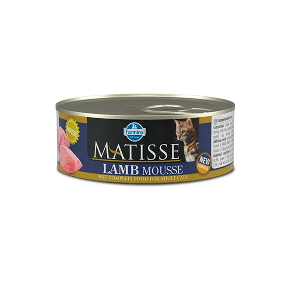 Мусс Farmina MATISSE CAT MOUSSE LAMB мусс с ягнёнком для кошек 85 г (Матисс) 05.26