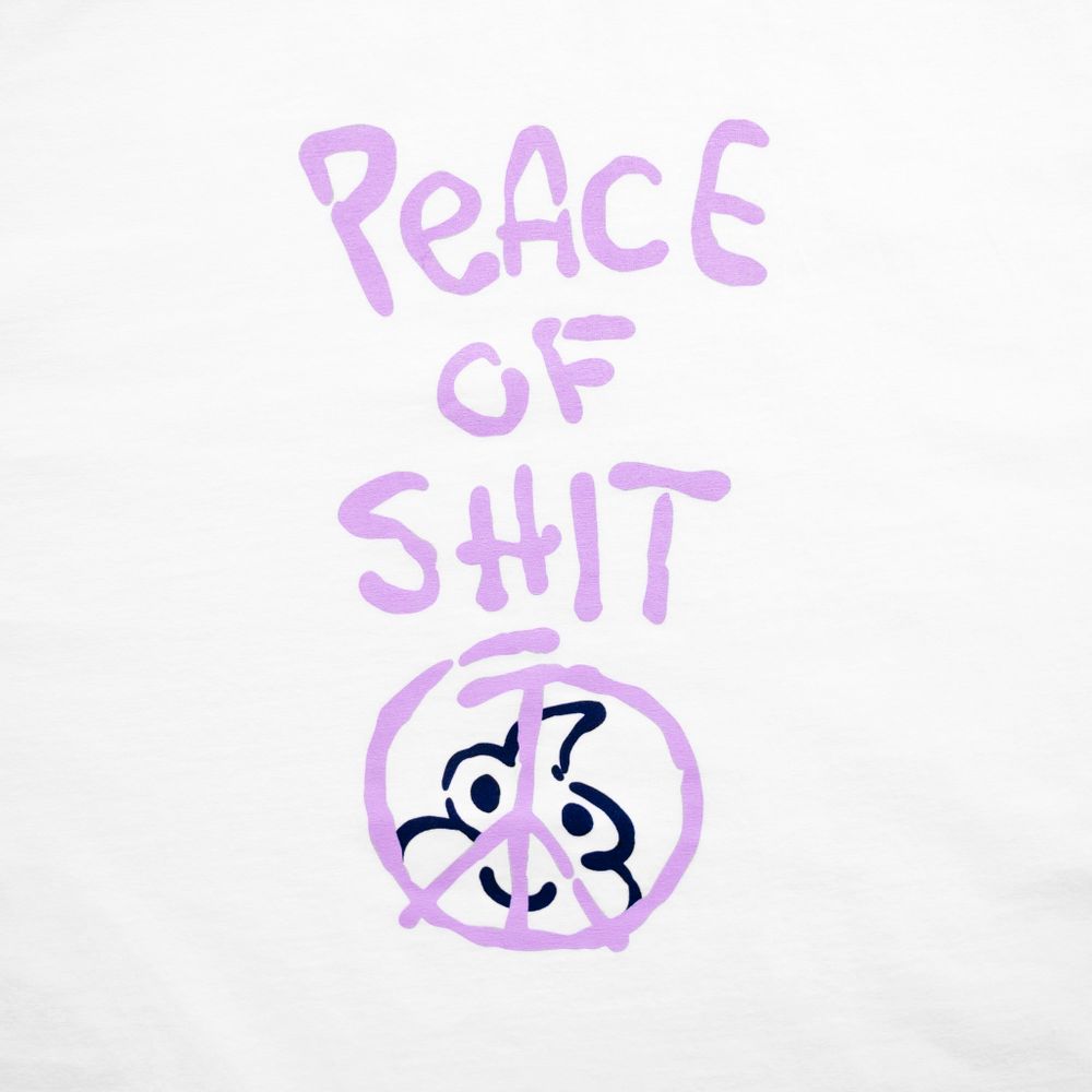 Футболка Popandopalaz Peace of Shit Белая
