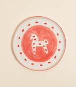 Тарелка – С лошадкой, розовая | Лукоморье