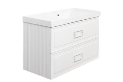 Тумба под раковину La Fenice Cubo Bianco TWIN белый 100 FNC-01-CUB-B-100-2