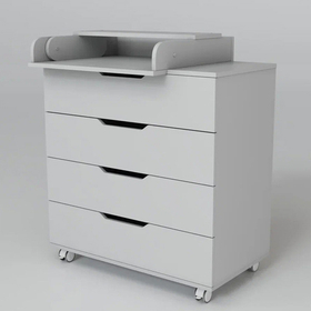 Комод пеленальный Incanto Юг 800/4 серый