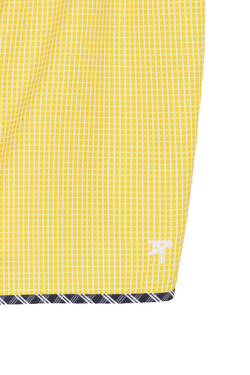 ZARA X BENITO ANTONIO ДЛИННЫЕ ПЛАВКИ В КОНТРАСТНУЮ КЛЕТКУ, ЖЕЛТЫЙ