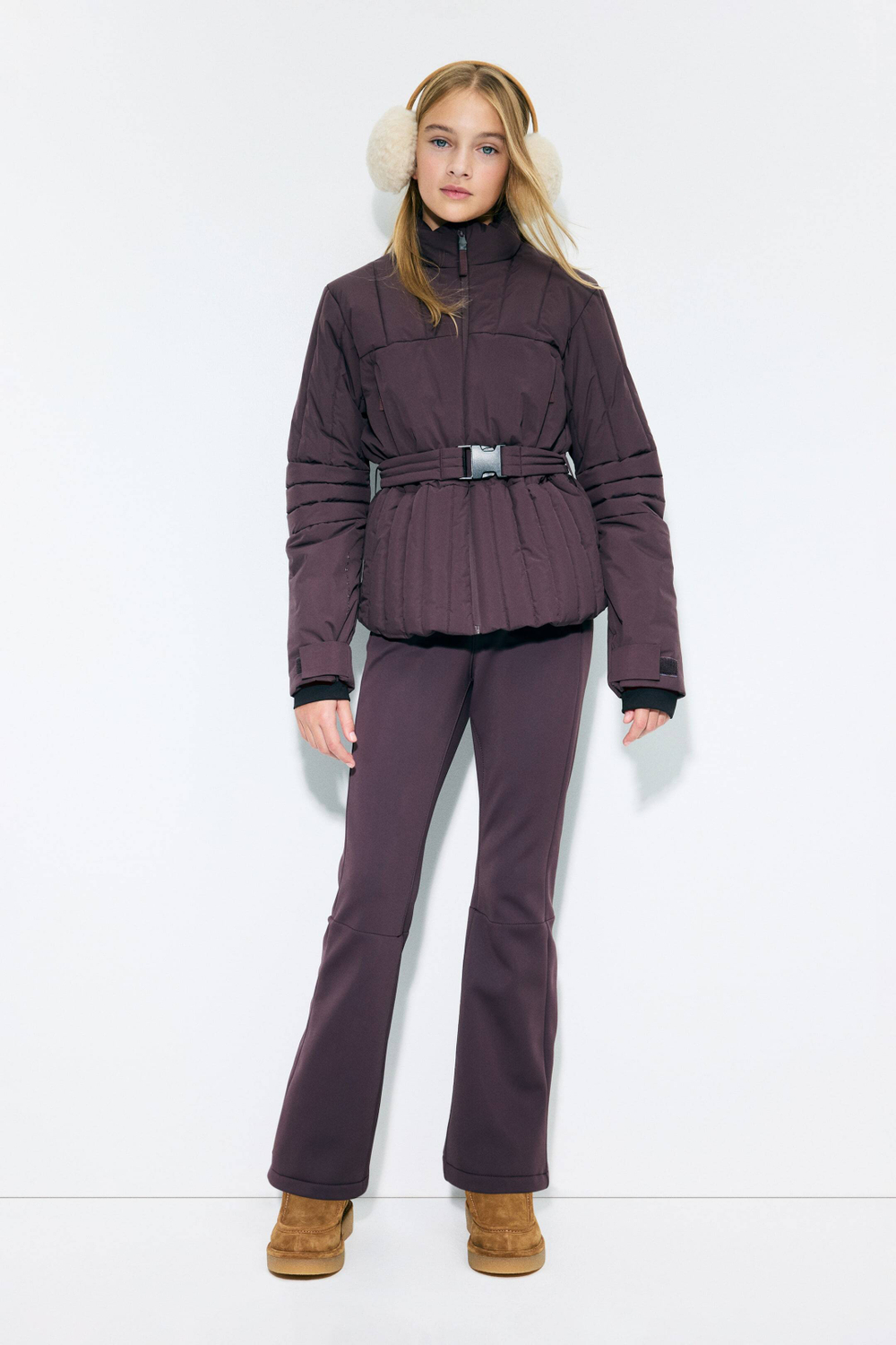 H&M Утепленная горнолыжная куртка ThermoMove, фиолетовый