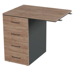 Тумба приставная Prego office 800/400х600х750 ПОТП