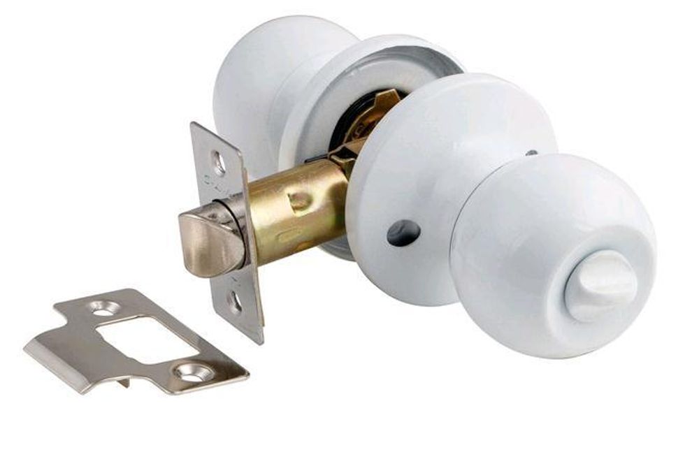 Защелка-Комплект  S-Locked 6072-03  White круглая фиксатор БЕЛЫЙ /121337