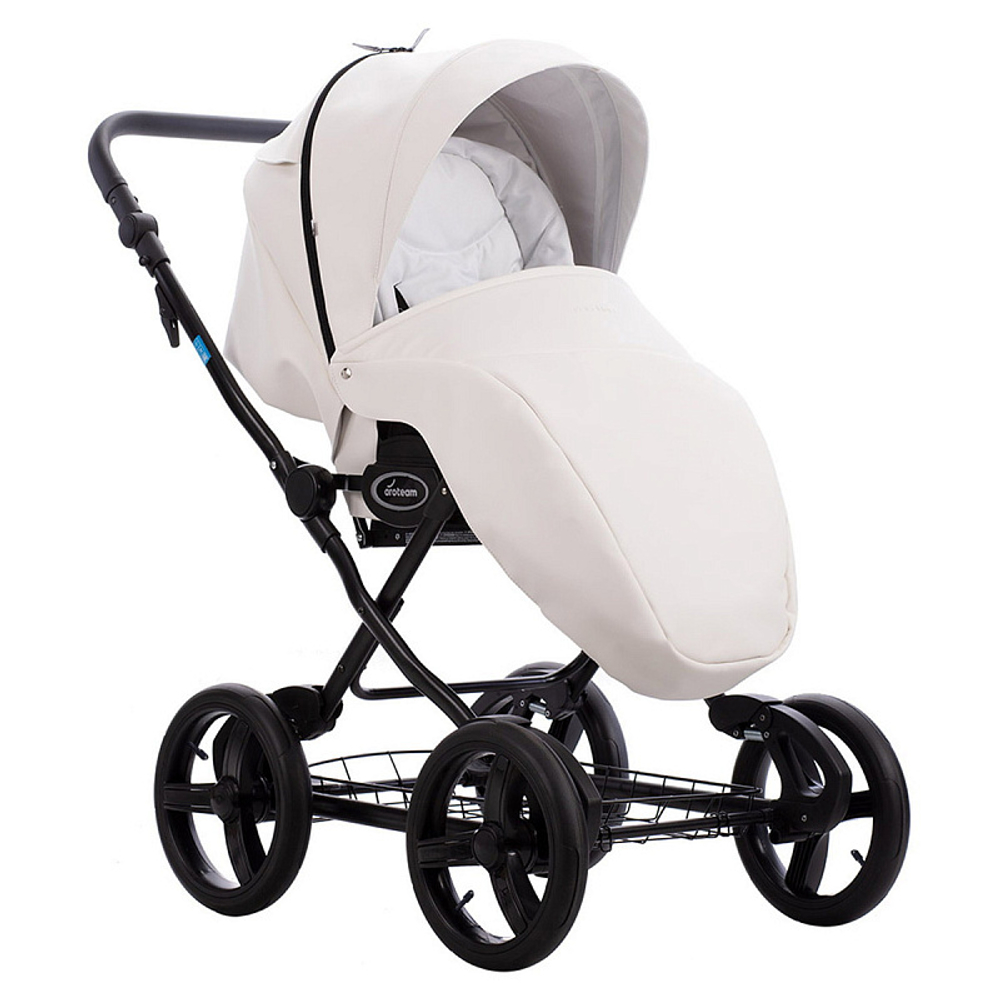 Детская коляска AroTeam Cocoline Prima 3 в 1 08 белая кожа