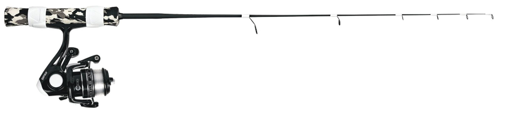 Зимняя удочка RAPALA Flatstick Medium c безынерционной катушкой и намотанной леской Sufix Ice 71см
