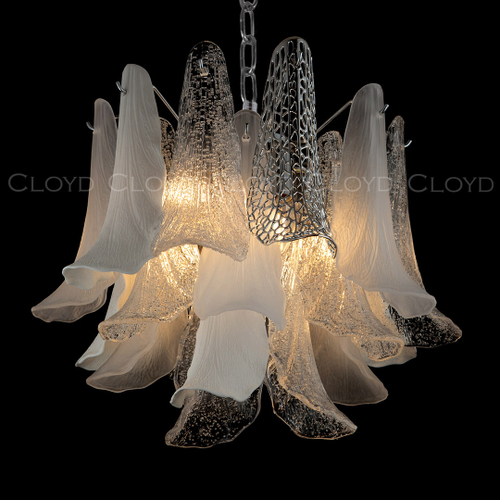 Люстра Cloyd WASABI C7 / Ø50 см - керамика - хром (арт.11448)