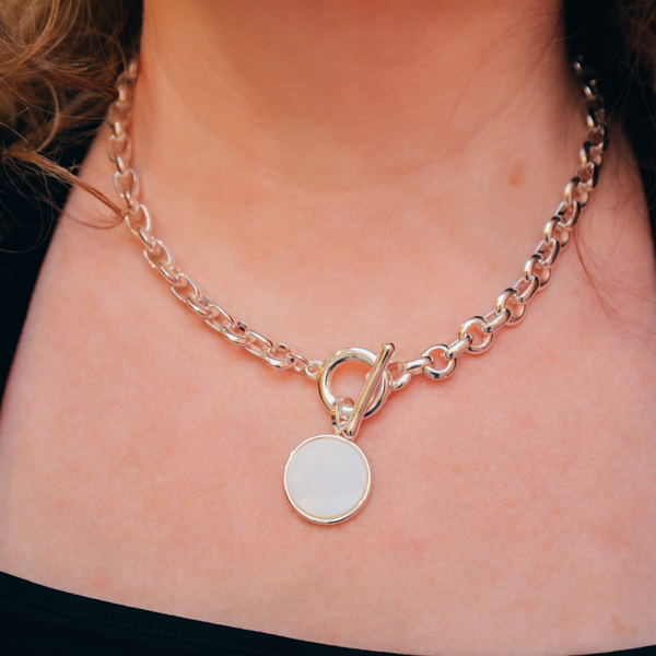 Колье Fiore Luna Bella White Shell BL6009 S