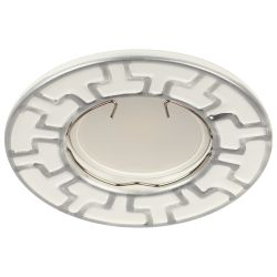 ST5 CH/WH Светильник ЭРА штампованный MR16,12V/220V, 50W белый/хром