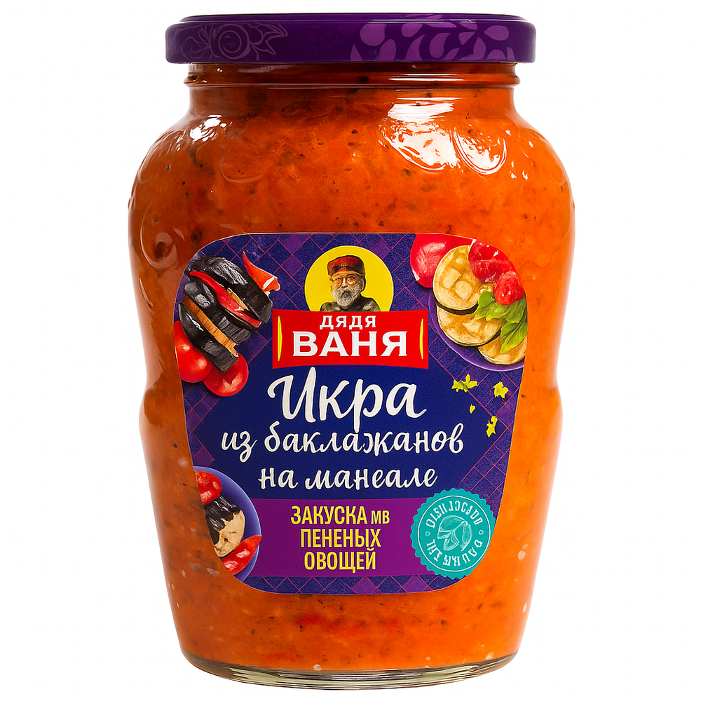 Икра из баклажанов на мангале Дядя Ваня 370 гр