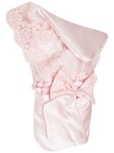 Нежно-розовый конверт-одеяло на выписку &quot;Венеция&quot; атлас с кружевом