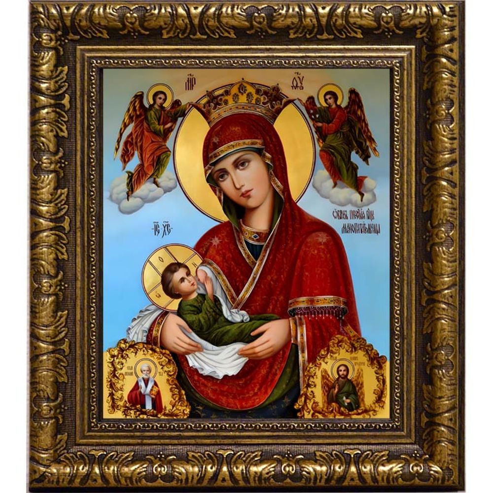 Млекопитательница. Икона Божией Матери на холсте.